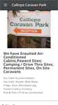 Mobile Screenshot of calliopecaravanpark.com