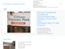 Tablet Screenshot of calliopecaravanpark.com